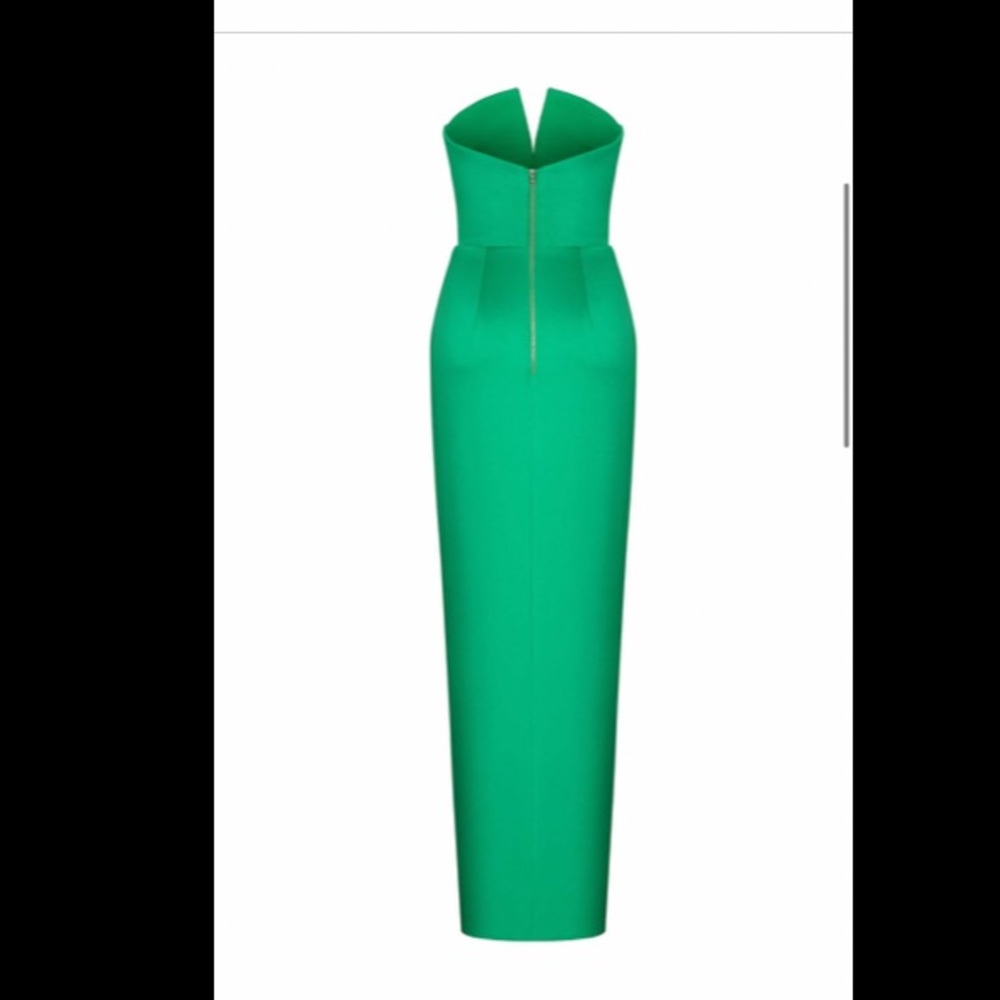 Rasario draped satin gown - Picture 3 of 9